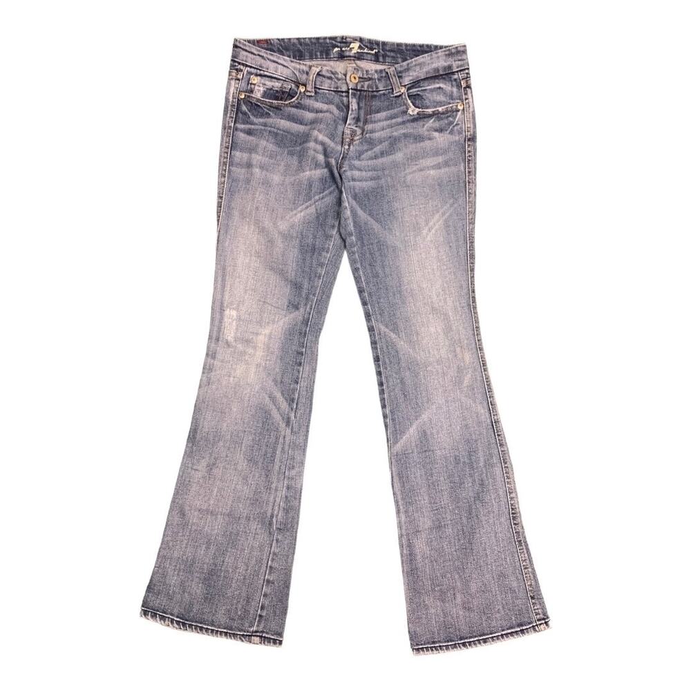 7FAMK 7‎ for all mankind Vintage Bootcut Lowrise sz 27 x 31 Lighter wash Y2K